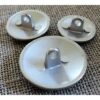 Bouton Caban Marin argenté avec ancre 15/18/23mm METAL, bouton à queue