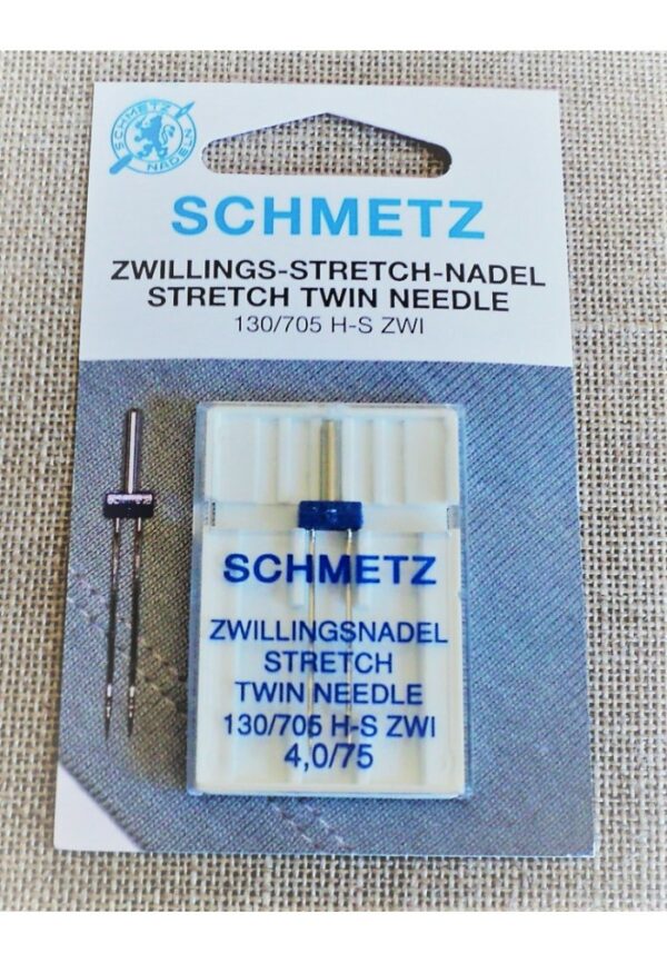 Schmetz Double Aiguille (Jumeaux) Stretch nº 75/4 pour la machine à coudre