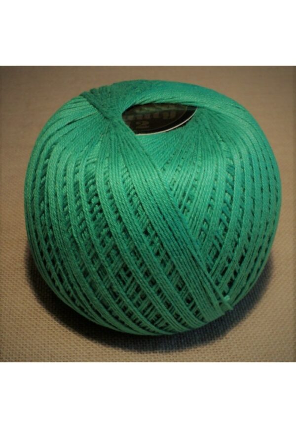 Coton mercerisé VERT à tricoter, à crocheter, 50g
