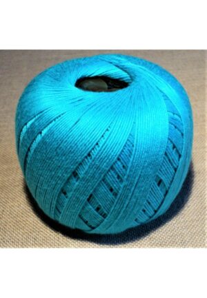 Coton mercerisé TURQUOISE à tricoter, à crocheter, 50g