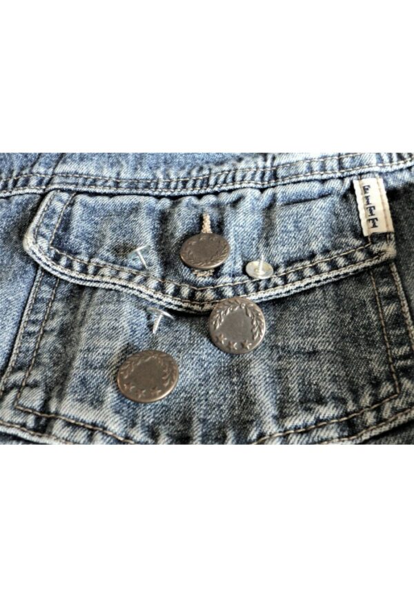 Bouton Jeans 17mm bronze, facile à poser, bouton jeans pression étoile, bouton salopette