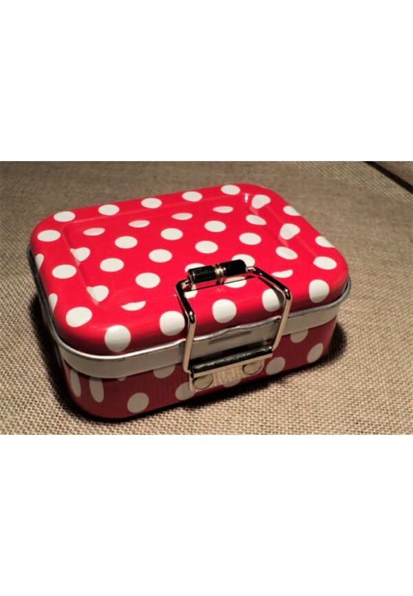 Trousse couture voyage rouge, boìte nécessaire à couture pour le voyage, kit couture compact