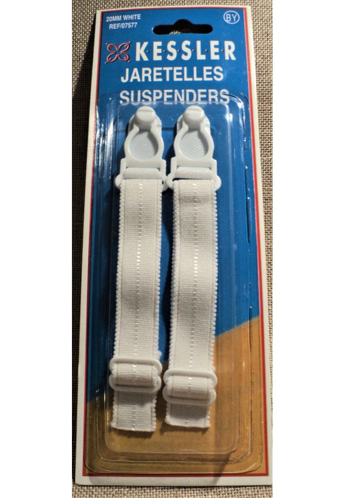 Pinces Jarretelles Réglables - Lot De 2 Paires, Métal, Clips Antidérapants Pour Bas/chaussettes