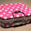 Trousse couture voyage fuchsia, boîte nécessaire à couture pour le voyage, kit couture compact