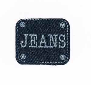 Ecusson Jeans Thermocollant 5.8 x 5.0cm