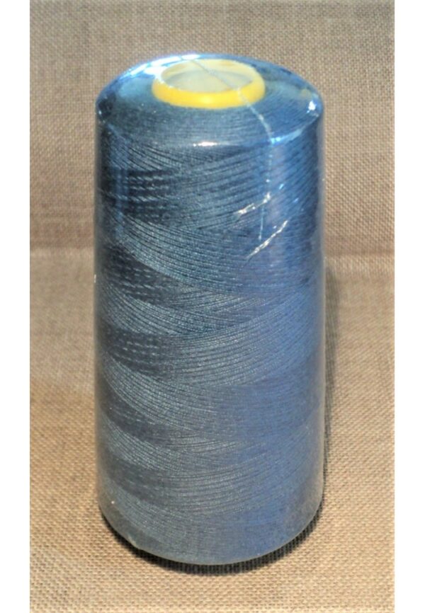 Fil à surjeter, Cône 3000 Yards Bleu Jeans, polyester, tous tissus, fil pour la surjeteuse, fil à coudre machine