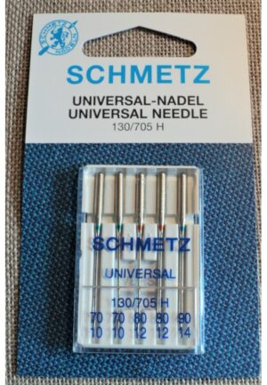 Schmetz Aiguilles ASSORTI universal pour la machine à coudre STANDARD, 130/705H, nr.70-80-90