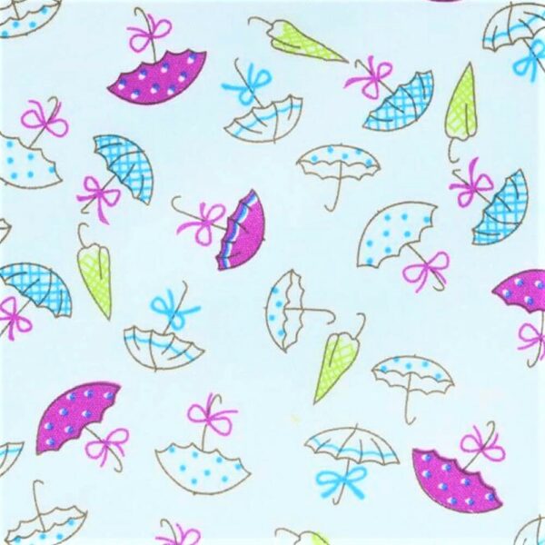 Tissu parapluie bleu 7,90€ le mètre, vendu au mètre
