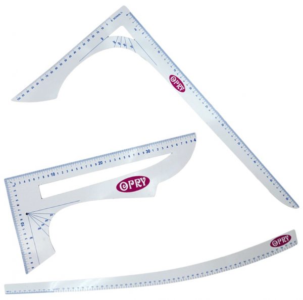 Set de 3 règles Tailleur Couture, set de 3 gabarit – Image 2