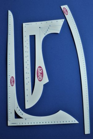 Set de 3 règles Tailleur Couture, set de 3 gabarit
