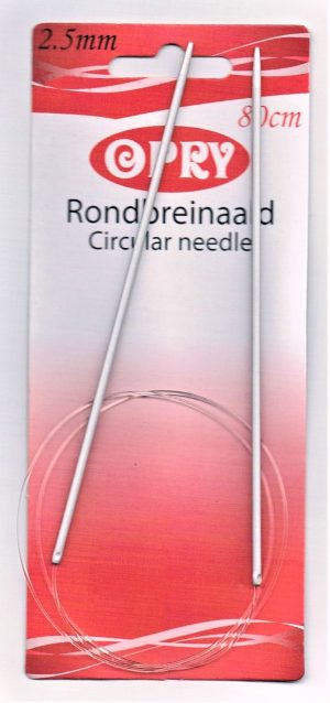 Aiguille circulaire nr.2.5, 80cm aiguille à tricoter circulaire
