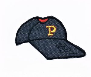 Ecusson Thermocollant La casquette 8.0 x 6.5cm, noir