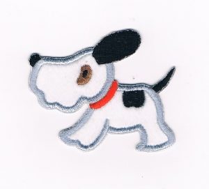 Ecusson Thermocollant le chien 6.5 x 5.5cm