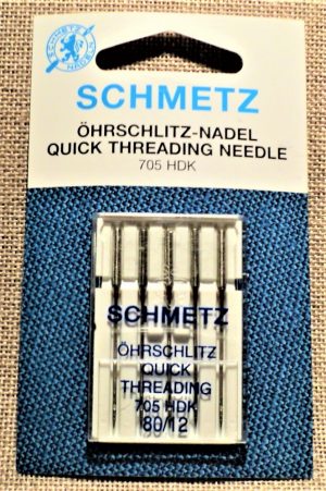 Schmetz Aiguilles enfilage facile nr.80 universal pour la machine à coudre STANDARD, 130/705H