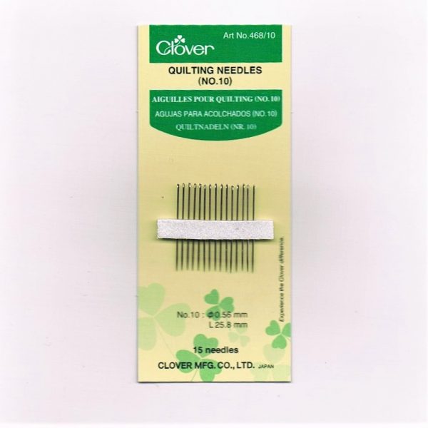 Aiguilles pour Quilting courtes et fines nr 10