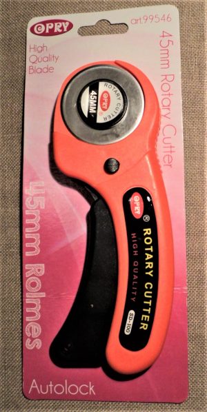 Cutter circulaire tissu 45mm, couteau rotatif 45mm, orange