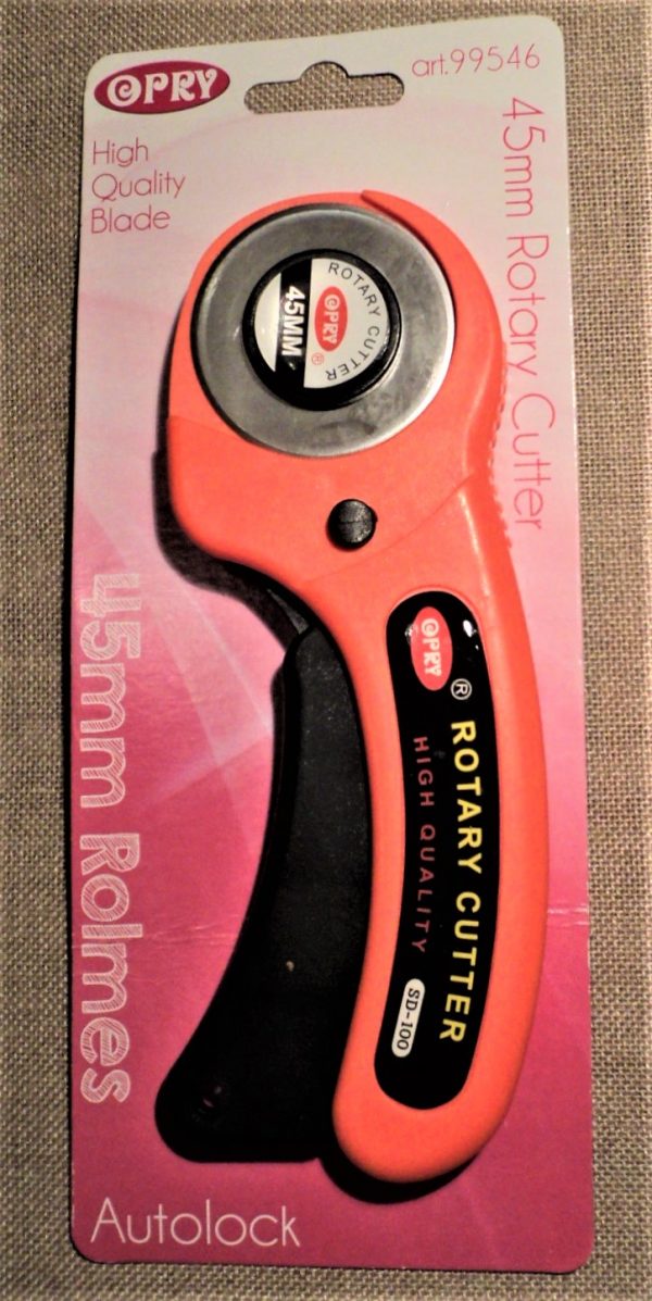 Cutter circulaire tissu 45mm, couteau rotatif 45mm, orange