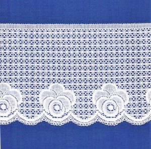 Dentelle ELASTIQUE blanc 130mm, dentelle lycra blanc, dentelle extensible au mètre, couture, lingerie, floral, mariage