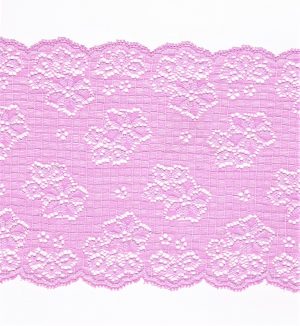 Dentelle ELASTIQUE mauve 160mm, dentelle lycra mauve, dentelle extensible au mètre, couture, lingerie, floral, mariage