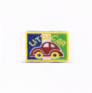 Ecusson à coudre la petite voiture (little car) 3.5x2.2cm