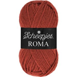 Scheepjes Roma rouge brique 50g, fil à tricoter, fil à crocheter