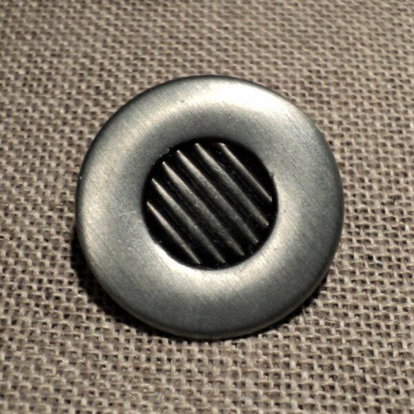 Bouton métal argenté ancien 20mm/25mm pour blazer contemporain