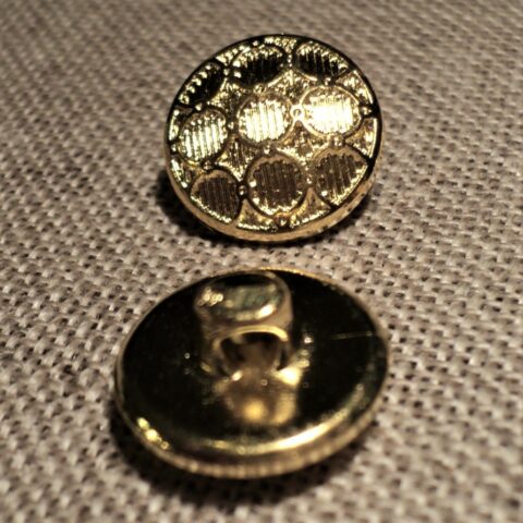 Lot De 6 Boutons Militaires Anciens – Armée Française – Dorés, Demi-boule – AM & Cie, GJ & F – Paris