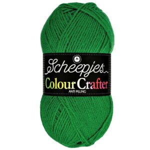 Colour Crafter vert l'herbe 5x100g, fil à tricoter, fil à crocheter Scheepjes