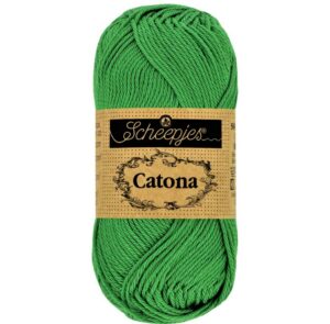 Catona VERT NOËL fil coton à tricoter, crocheter 50g pour les amigurumis, vestes, pulls, foulard Scheepjes