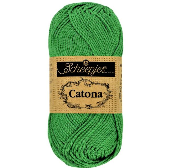 Catona VERT NOËL fil coton à tricoter, crocheter 50g pour les amigurumis, vestes, pulls, foulard Scheepjes