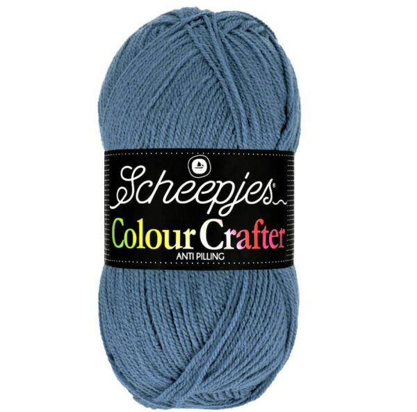 Colour Crafter Bleu Denim 5x100g, fil à tricoter, fil à crocheter Scheepjes