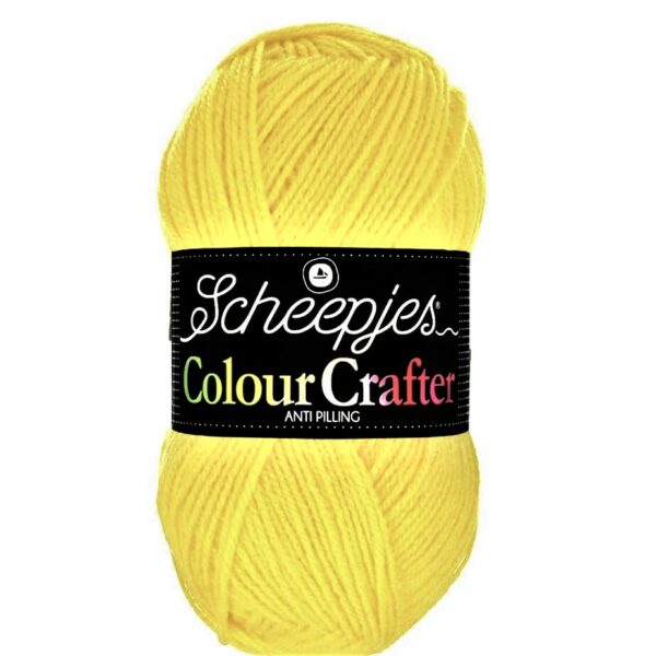 Colour Crafter Jaune 5x100g, fil à tricoter, fil à crocheter Scheepjes