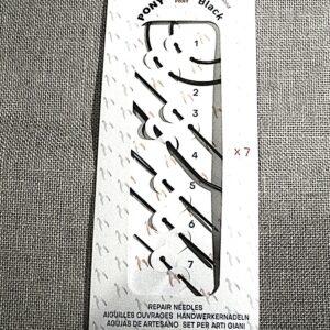 Aiguilles pour ouvrages, aiguilles de ménage, pour cuir, courbé etc