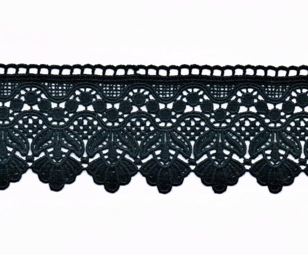 Dentelle Guipure NOIR 60mm ruban dentelle Guipure coton pour la couture