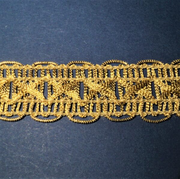 Galon doré 20mm passementerie fantaisie médiéval couture, costumes traditionnels, abat-jour – Image 2