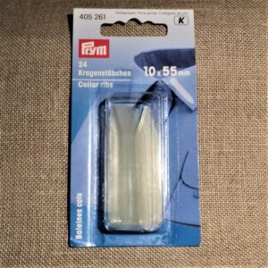 Les baleines de col Prym 405261 transparentes, 10 x 55mm 24 pièces