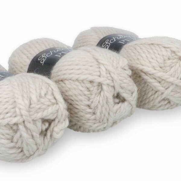 Peru beige/écru 5x100g fil à tricoter épais, fil à crocheter épais laine alpaga/acrylique Scheepjes