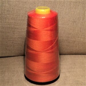 Fil à surjeter, Cône 3000 Yards Orange, polyester, tous tissus, fil pour la surjeteuse, fil à coudre machine