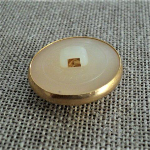 Lot 24 boutons métal laiton doré relief ancre marine D 2 cm vintage