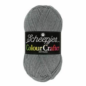 Colour Crafter Gris 100g, fil à tricoter, fil à crocheter Scheepjes Colour Crafter 1099 Wolvega