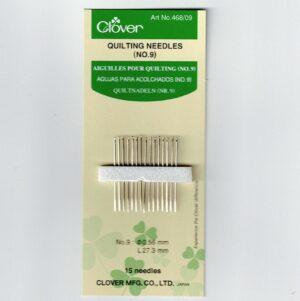 Aiguilles pour Quilting et tailleur courtes et fines n° 9 Clover