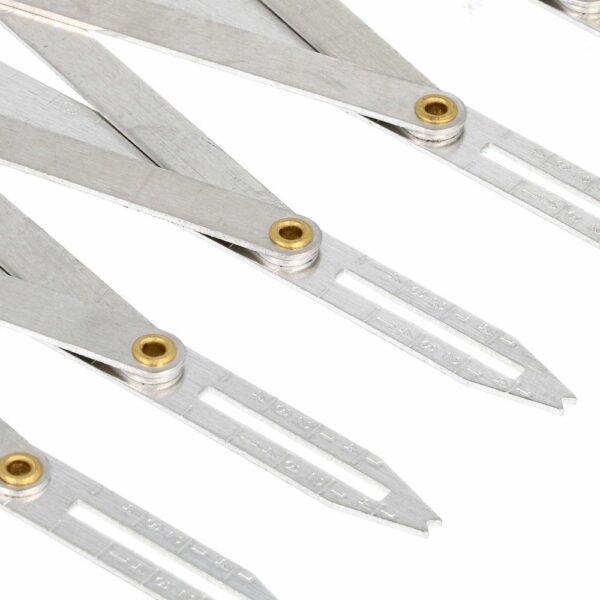 Règle métal, Jauge de mesure pour boutons-boutonnière harmonica