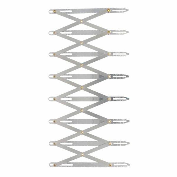 Règle métal, Jauge de mesure pour boutons-boutonnière – Image 3