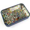 Épingles à têtes verre Couture 200 pièces couleurs 32mm x 0,6mm acier trempé et nickelé