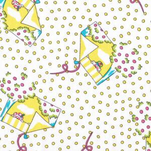Coupon tissu 2.60m x 1.40m les fenêtres, 100 % coton Jicker collection