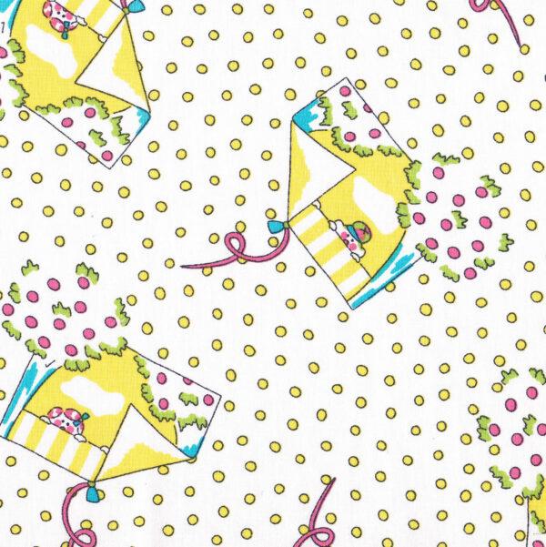 Coupon tissu 2.60m x 1.40m les fenêtres, 100 % coton Jicker collection