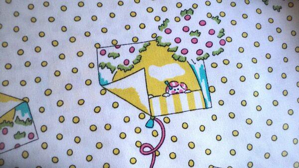Coupon tissu 2.60m x 1.40m les fenêtres, 100 % coton Jicker collection, une fenetre