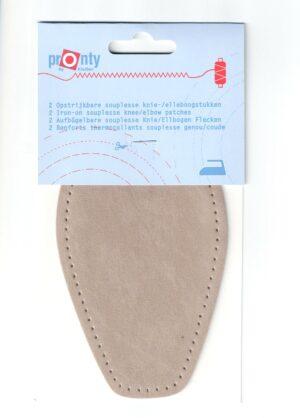 Renforts coudes (2) beige Thermocollants où coudières à coudre