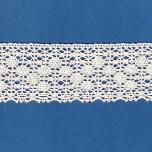 Dentelle ÉCRU 40mm, ruban dentelle crochet fine, 100% coton