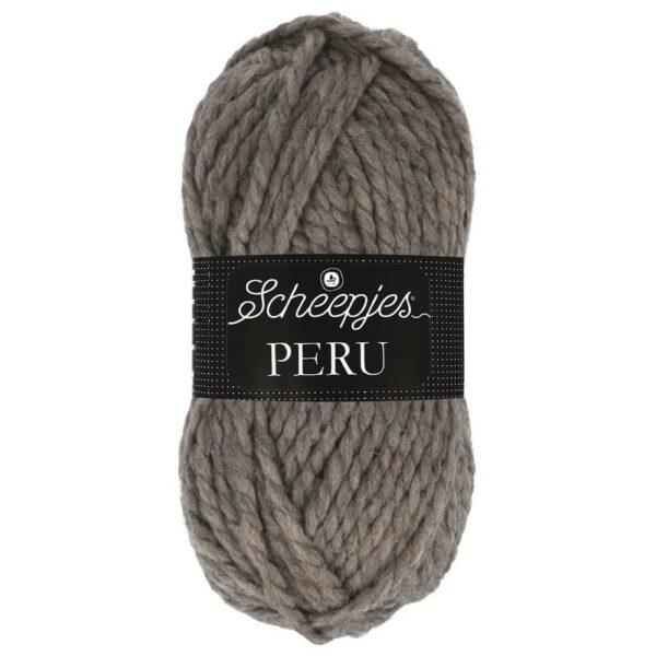 Scheepjes Peru taupe 100 g fil épais à tricoter alpaga acrylique pour vestes, pulls, bonnet, écharpes etc